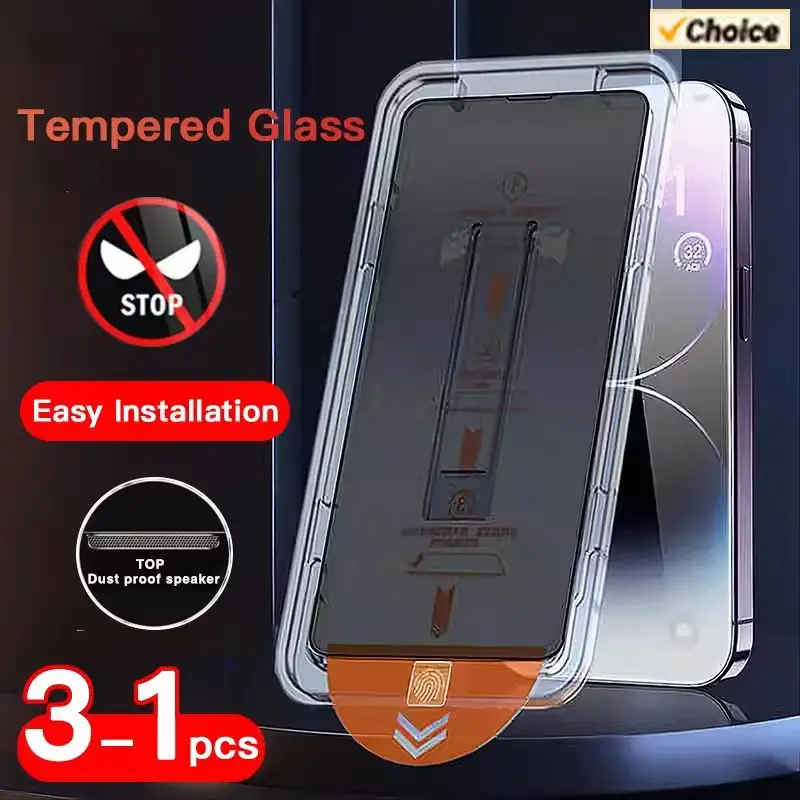 Einfache Installation, Anti-Spionage-Schutz aus gehärtetem Glas für Samsung S26 Ultra, S26 Edge, S26 Plus, Fingerabdruck-Entsperrung, Sichtschutz-Displayschutzfolien