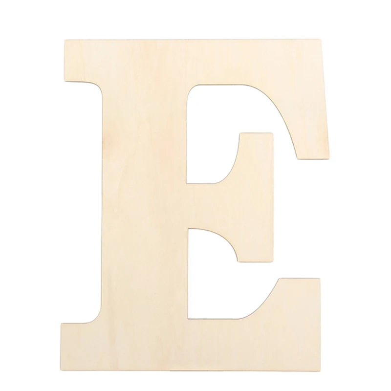 Grandi Lettere In Legno Non Finite – 43 Cm, Altezza H, Per Decorazioni Fai Da Te, Compleanni, Matrimoni, Natale