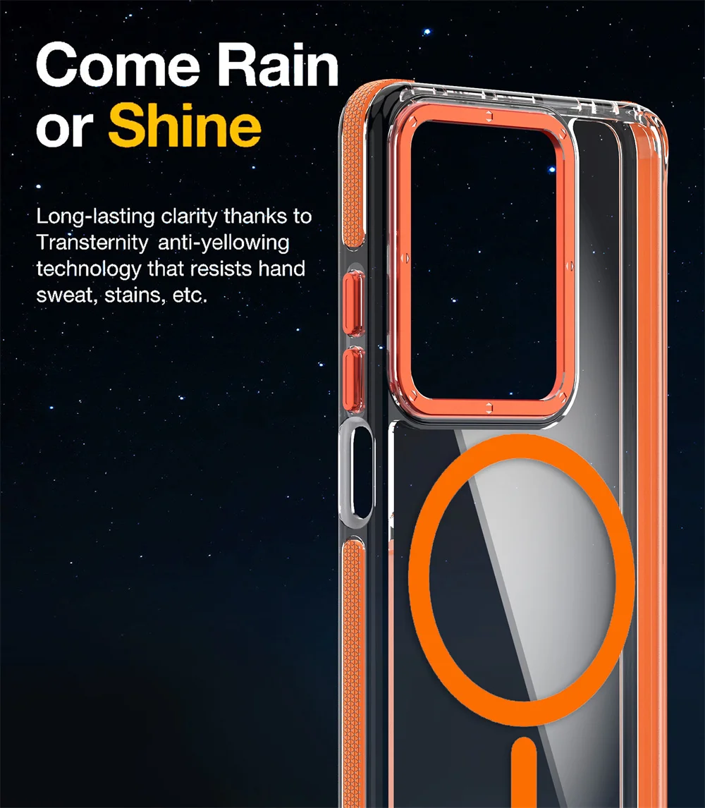 Luxury Shockproof Magnetic Clear Phone Case Cover