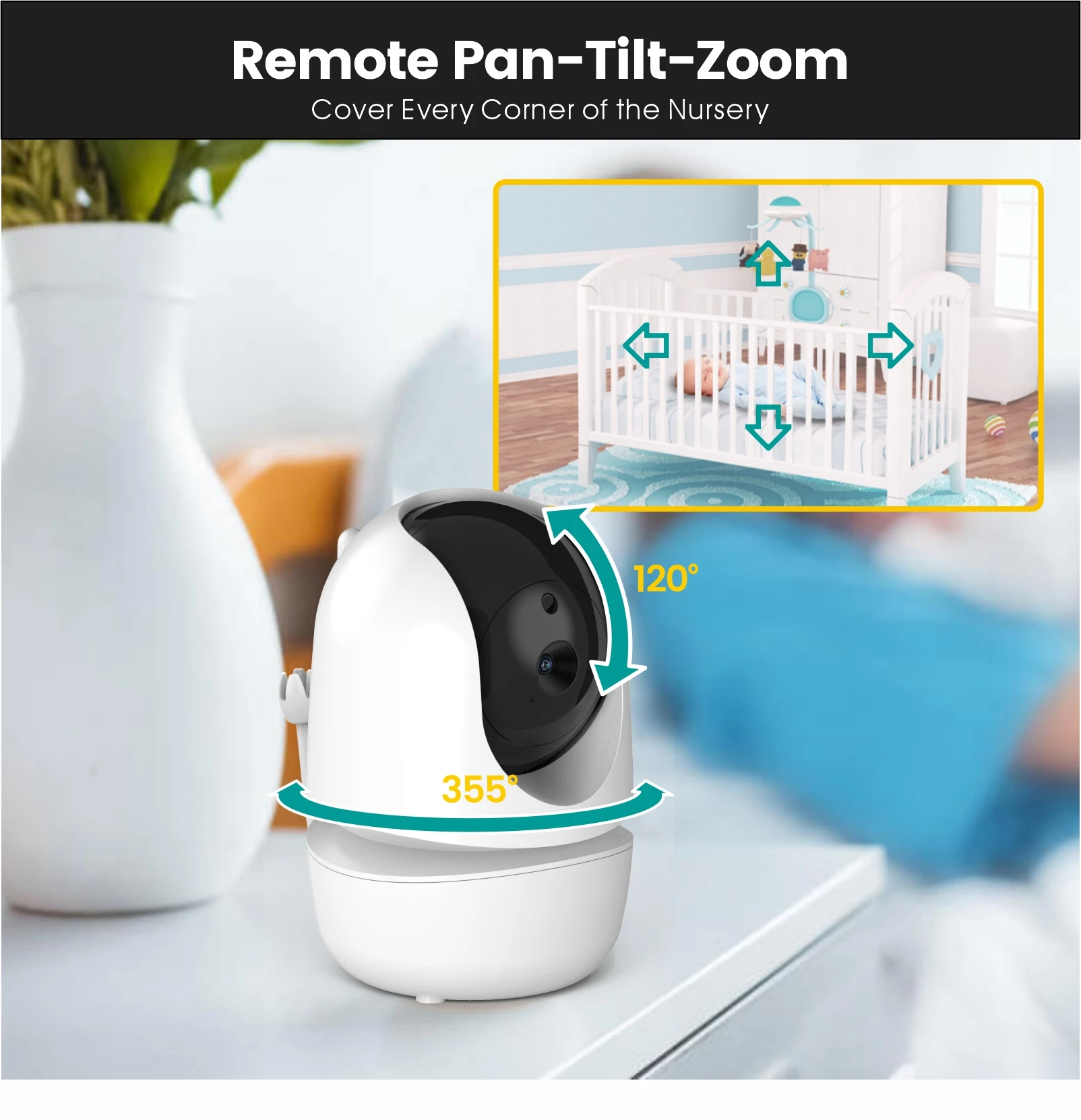 Baby Monitor with Camera Wireless Video Nanny Security   babyphone camera  baby monitors  video babysitter  nanny cam