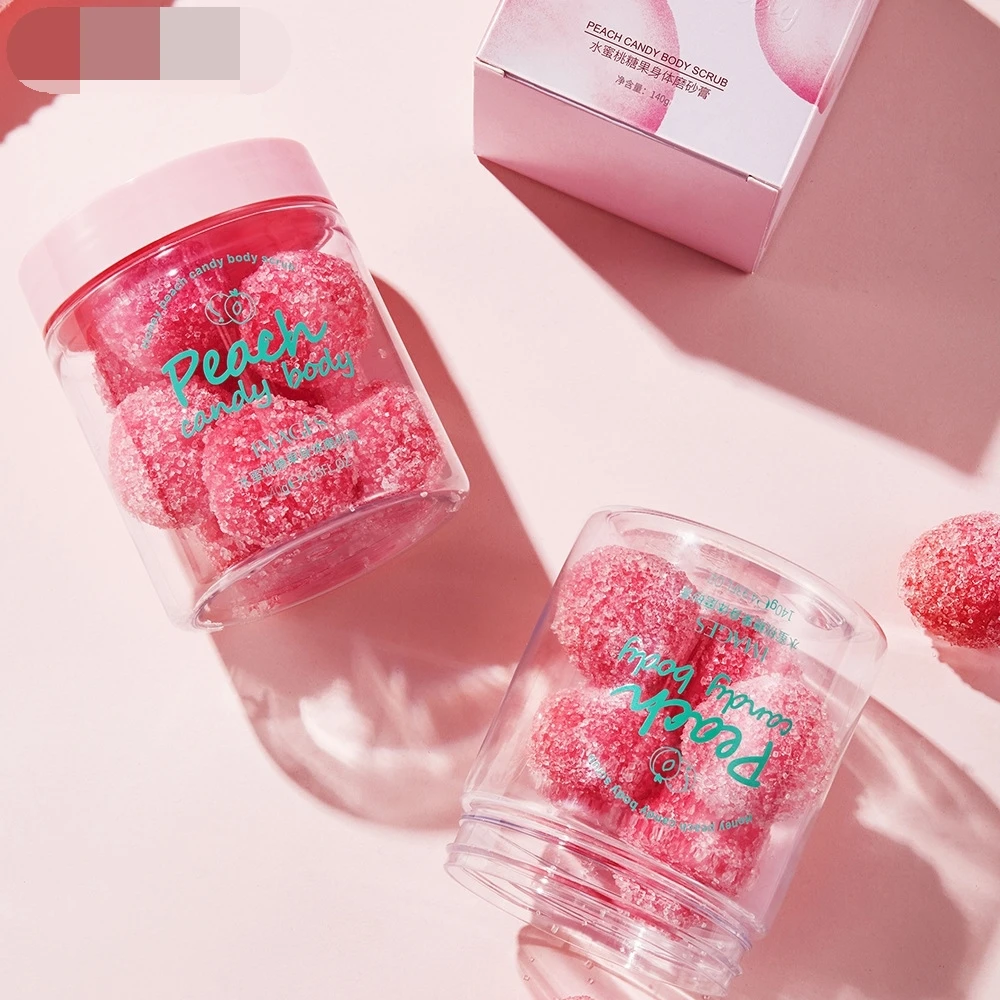 

Body Sugar Scrub Exfoliator Brighten Tone Removing Dead Skin Acne Improve Rough Candy Scrubs