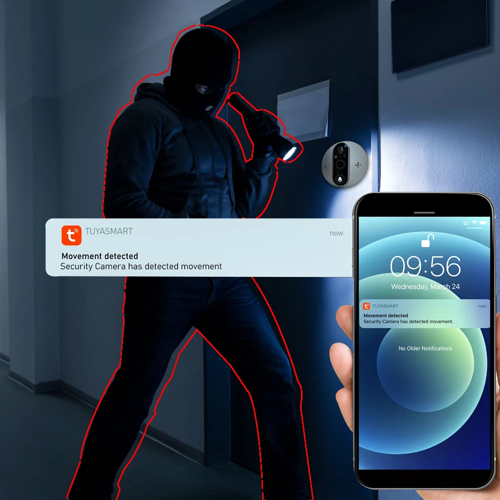 Рисунок 5 - Беспроводной цифровой дверной глазок Tuya