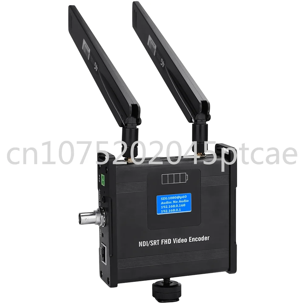 

H.265 H.264 SDI Live Broadcast WIFI Video Encoder HEVC NDI RTMP SRT UDP RTSP HLS HTTP Live Streaming Streamer support Battery