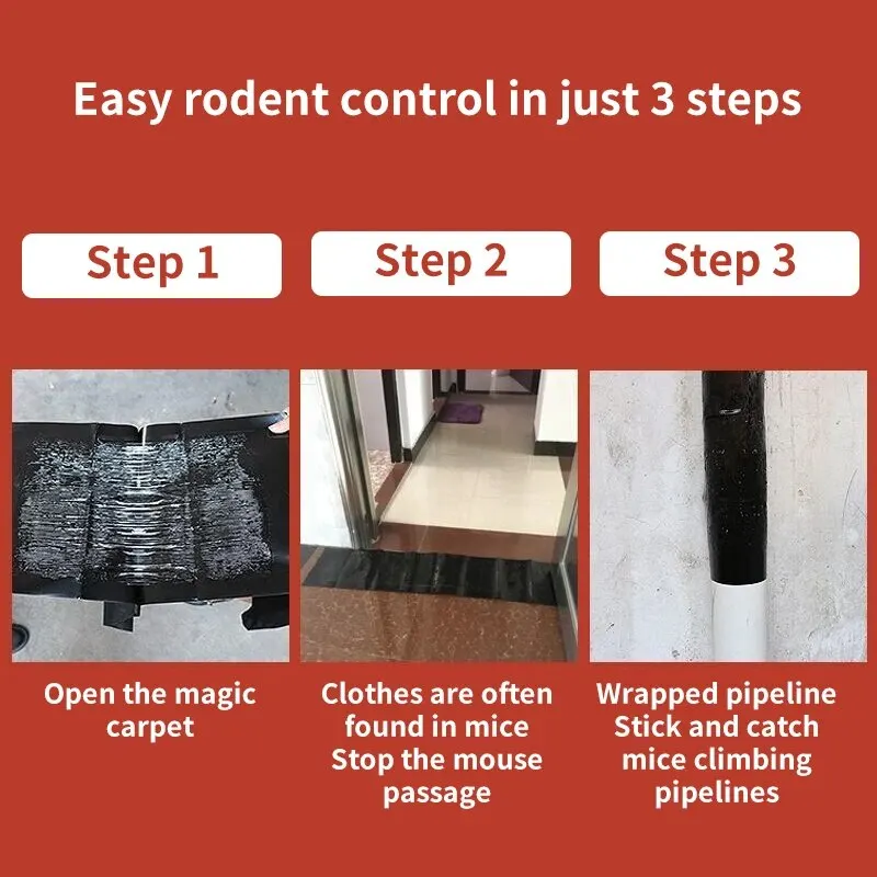 Super Strong Sticky Mouse Board 120x28cm Large Size Mouse Trap Glue Rat Board Non-toxic Eco-Friendly Household Pest Killing Tool rat glue trap