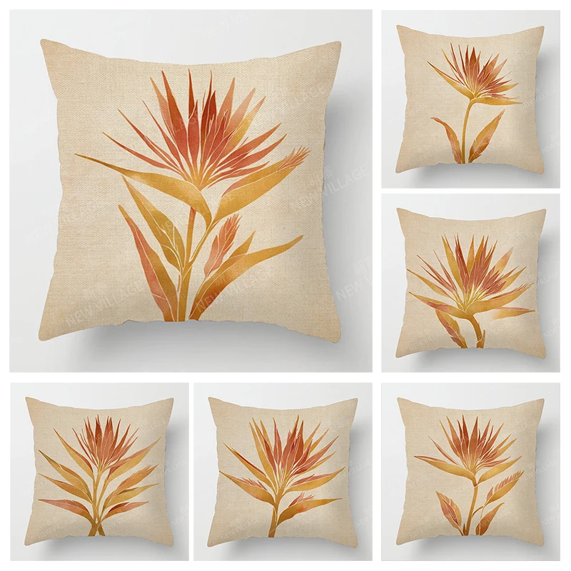Abstract Linen Pillow Covers 1