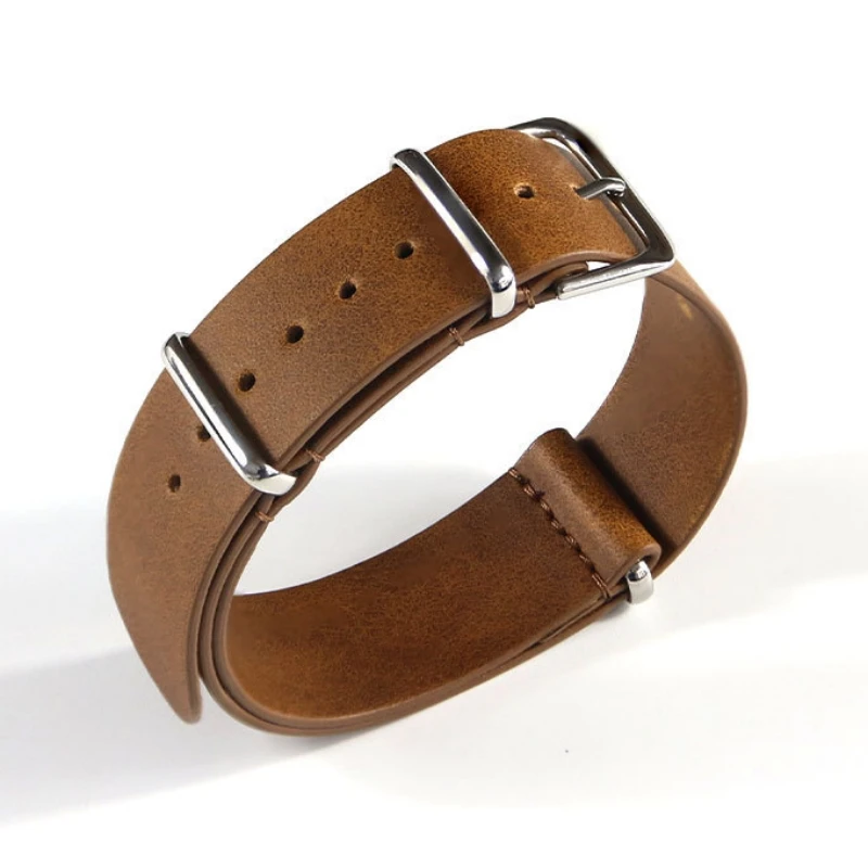 Elegant Leather Watch Band - PU Nato Strap Accessory Bracelet