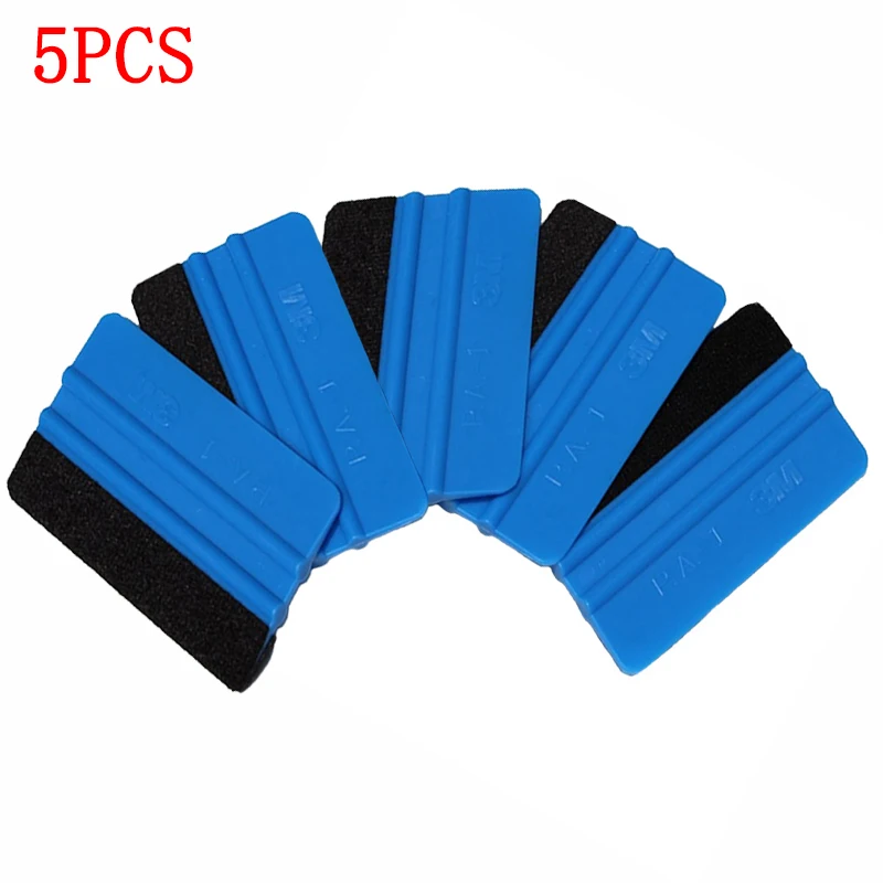 

5pcs Car Stickers Film Install Squeegee Squeegee Vinyl Carbon Fiber Scraper with Felt Squeegee Tool Film Wrapping Car Wrap Tools