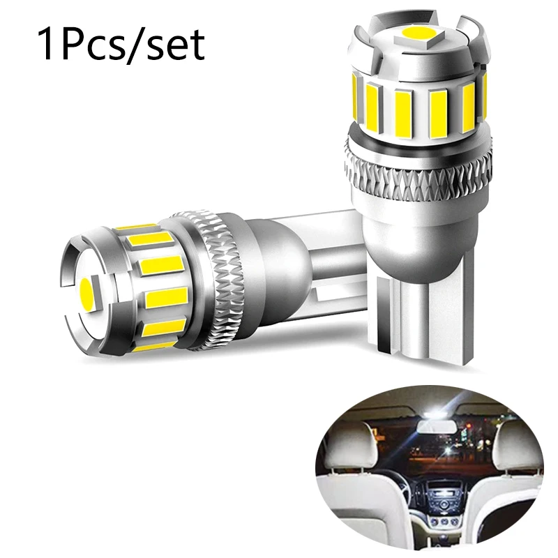 

2PC W5W LED T10 LED Bulbs Canbus 4014 3020 SMD For Car Parking Position Light Interior Map Dome Lights 12V White Auto Lamp 6500K