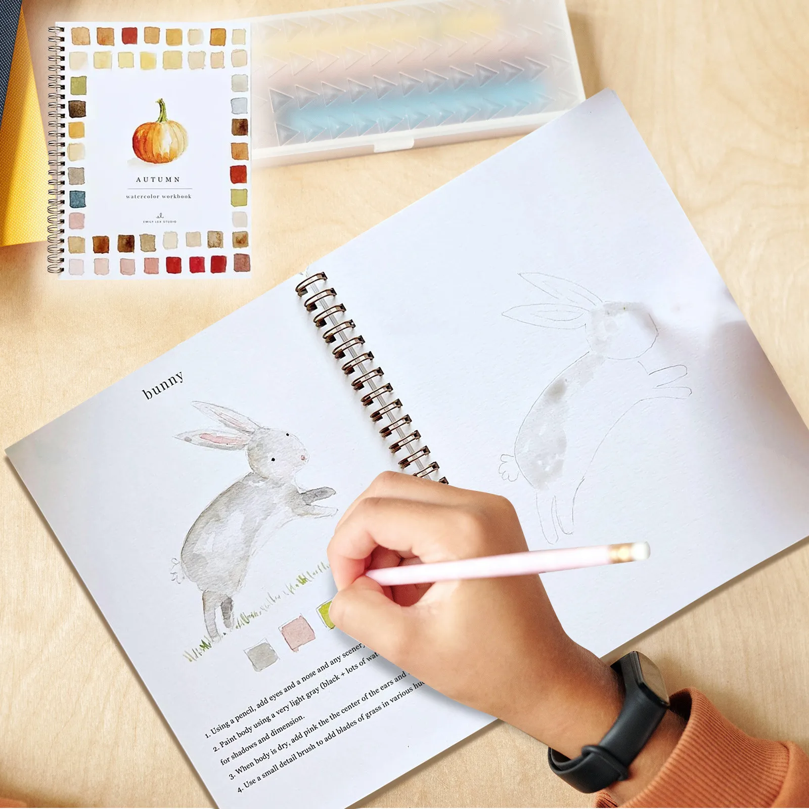 Watercolor Workbooks Beginner Friendly Birds Coloring Book Art Crafts Painting Supplies Water Color Book For Kids Adult Painting 4