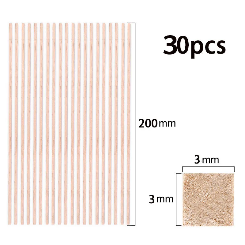 30pcs 3x3mm 200mm