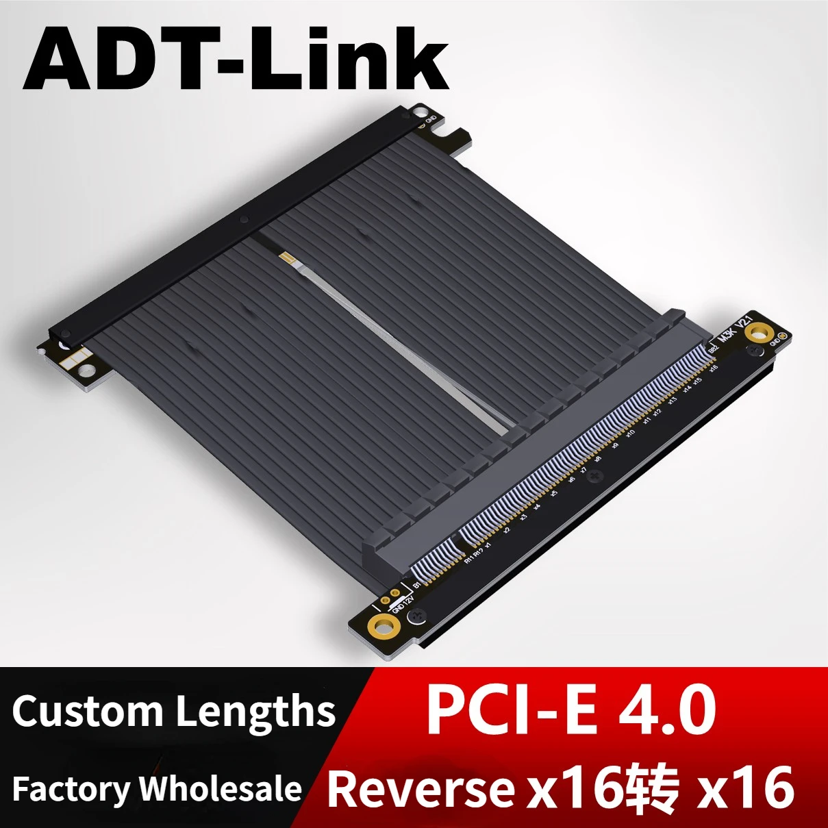 2024-ADT-Link-PCI-Express-4-0-x16-Riser-Cable-Graphics-Video-Card-PC ...