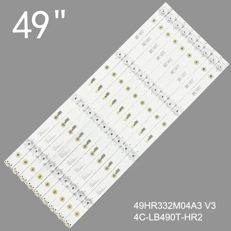 

New 8PCS/lot 4LEDs 6V For 49" tcl_odm_49d1800 4X9_3030 TV 49HR332M04A3 V3 4C-LB490T-HR2 49R80 49D1800 4*9 TC490M02 49U7750VE