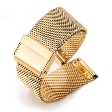 Sleek Milanese Loop Stainless Steel Watch Strap - Multiple Width Options