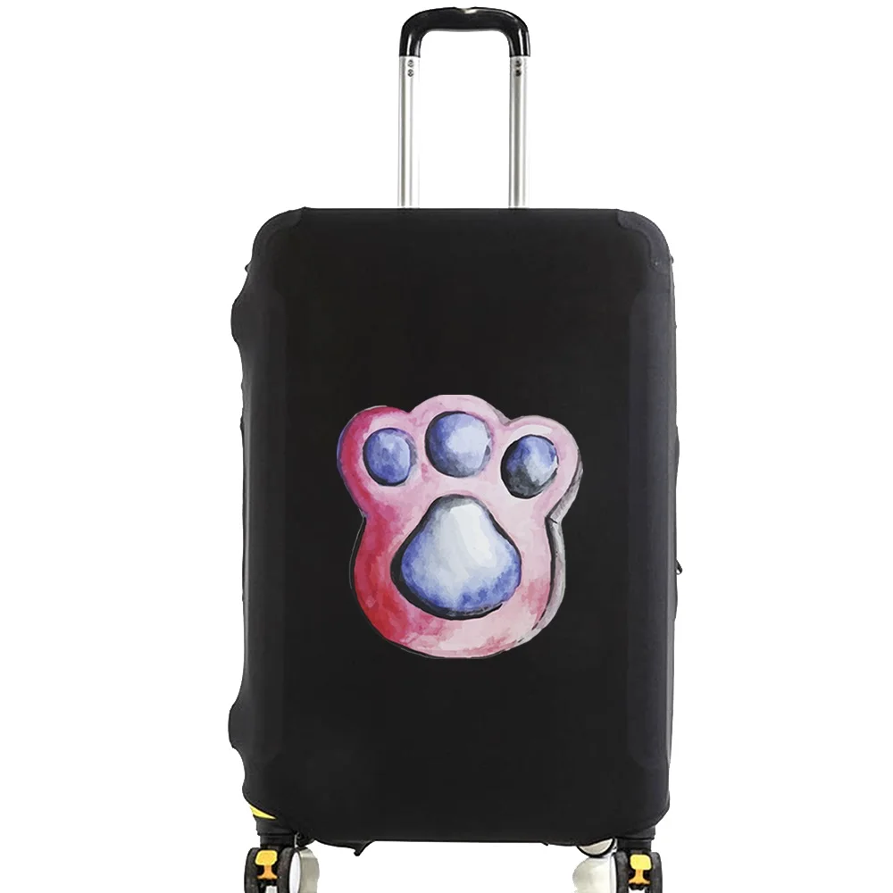 New Dog Footprints Pattern Luggage Protective Cover 18-28inch Trolley Baggage Travel Bag Covers Elastic Protection Suitcase Case 2