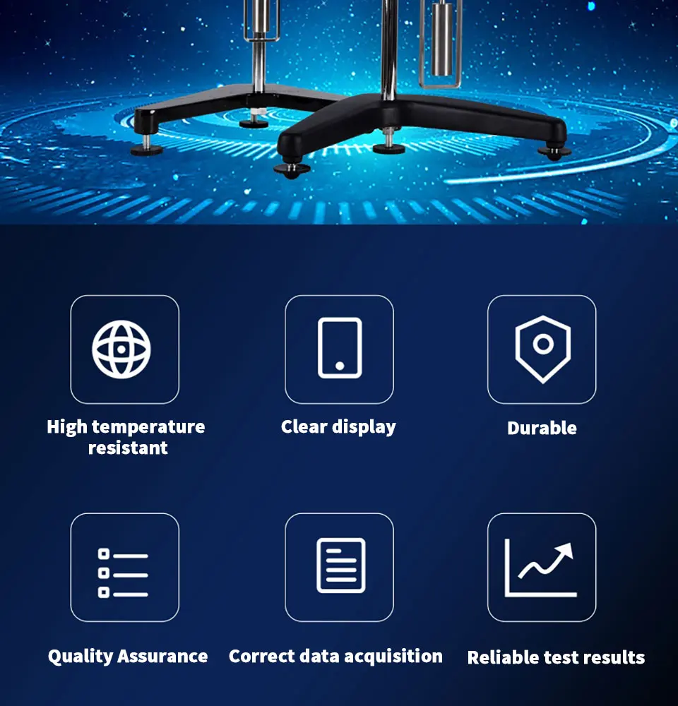 Description Picture 3 of itemViscosimeter Lab Testing Equipment Digital Sensor Rotary Viscometer Oil Glue Viscosity Meter Measuring Devices