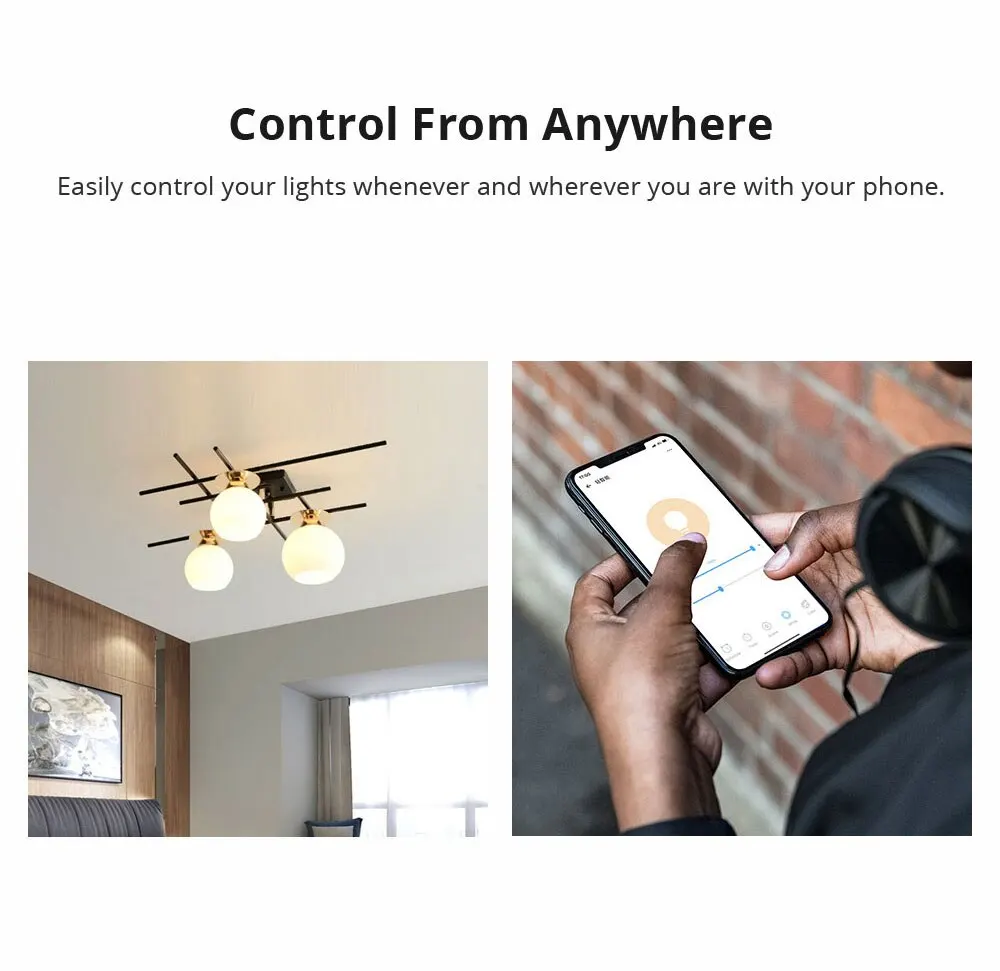 EWelink Wifi/Zigbee Smart Bulb Led Lamp E27 RGB Smart Light Bulbs 100-240V Smart