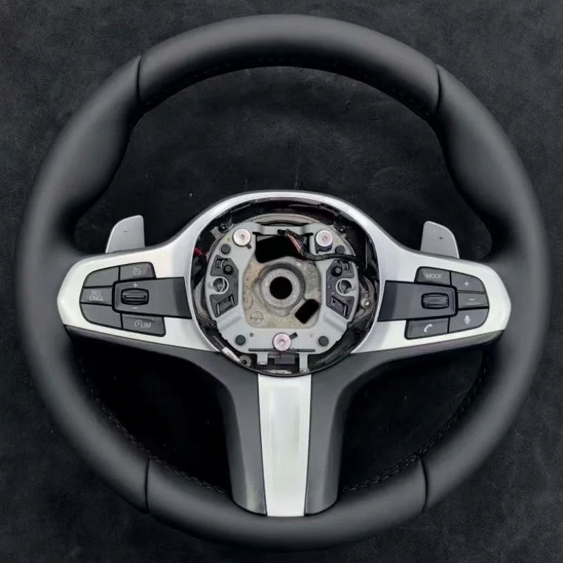 Echtes Leder Lenkrad Abdeckung Für BMW G30 G31 G32 G20 G21 G14 G15 G16 G01 M Sport Griff Abdeckung Innen Auto Zubehör