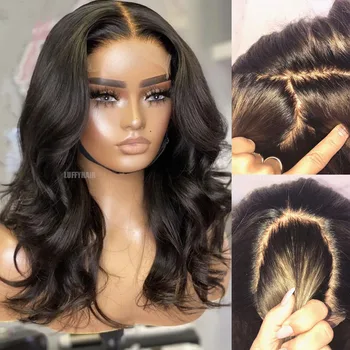 Natural Wave Silk Base Full Lace Human Hair Wigs Peruvian Human Hair Silk Top Full Lace Wig With Pre Plucked Natural Hairline 1