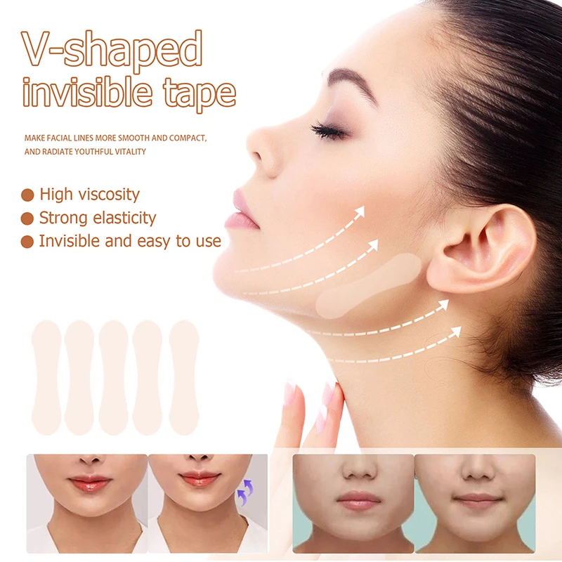 

Face Invisible Sticker Face Lift Patch V-shaped Face Patch Anti Wrinkle Anti Aging Adhesive Tape Makeup Face Skin Care Patches