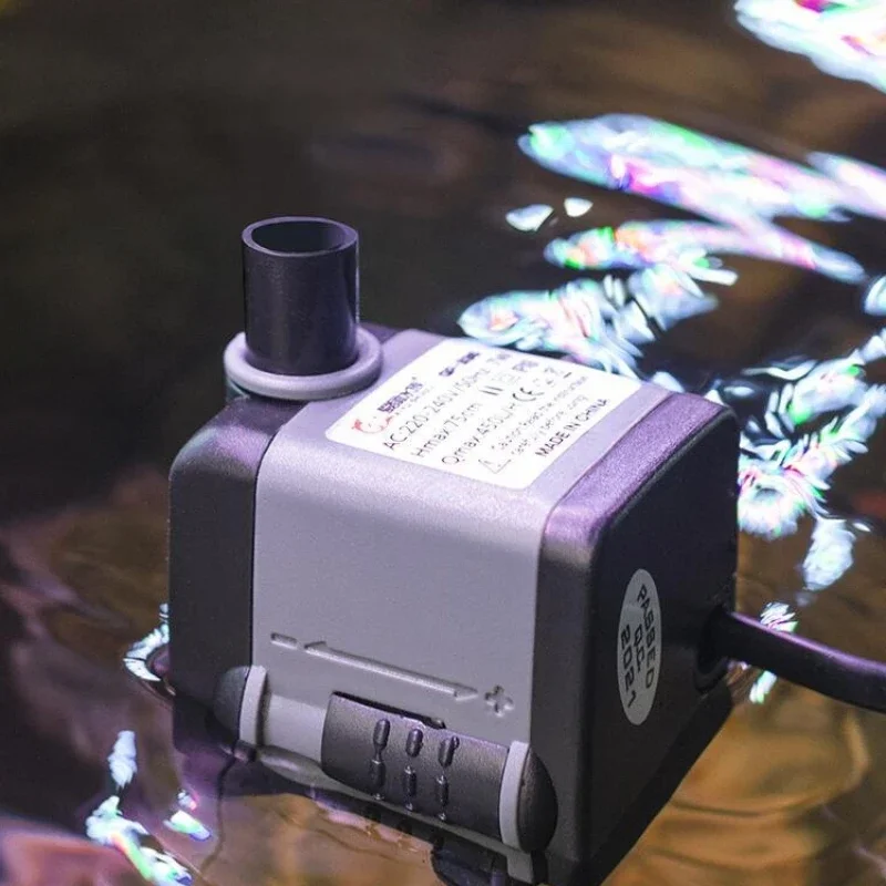 

Silent micro water pump for fish pond diving circulation