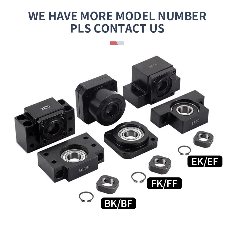 EK10 EF10 Kugelumlaufspindel End Unterstützt Einheit Für SFU1204/1205/1210 Kugelumlaufspindel CNC Teil EKEF10 Serie Von Diy CNC Fräsen Router Teile – Detail 7