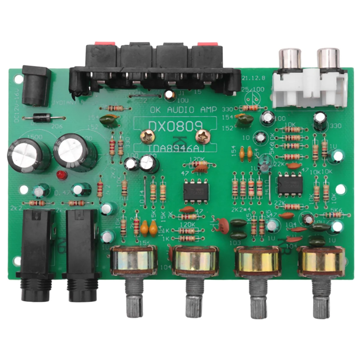 A02R 40W + 40W TDA8944 스테레오 오디오 증폭기 보드 디지털 마이크 증폭기 자동차 앰프 톤 컨트롤 스피커 가라오케 앰프
