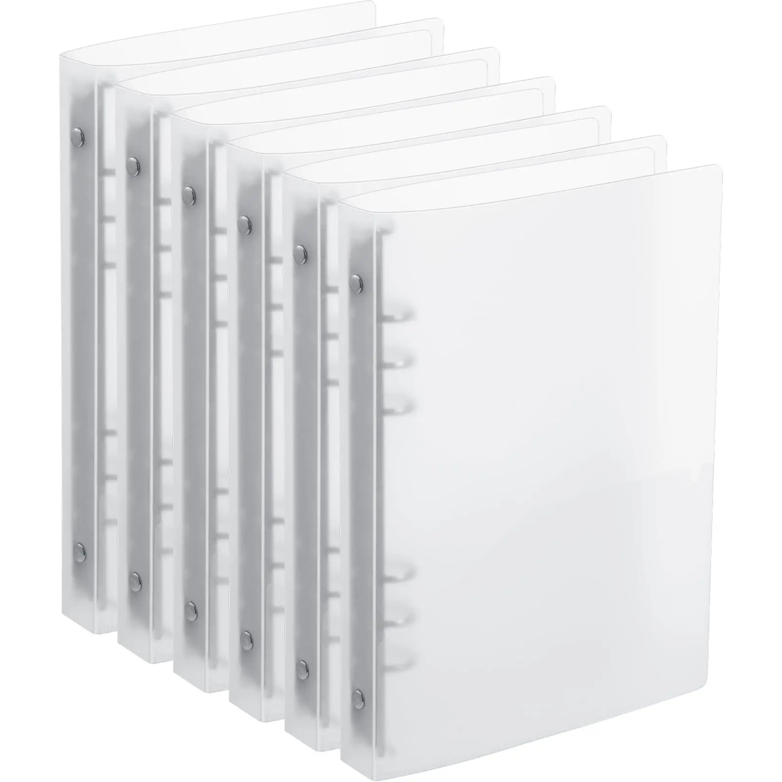 Raccoglitore ad anelli da 175 pagine, con chiusura a fermaglio, in plastica, per ufficio, scuola, casa - Materiale PP - immagine 3