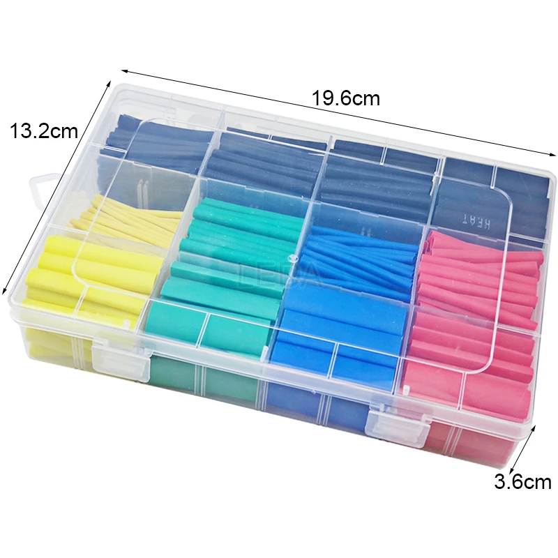 Lot De 328 Gaines Thermorétractables Isolantes Ignifuges Pour Câbles électriques (8 Tailles