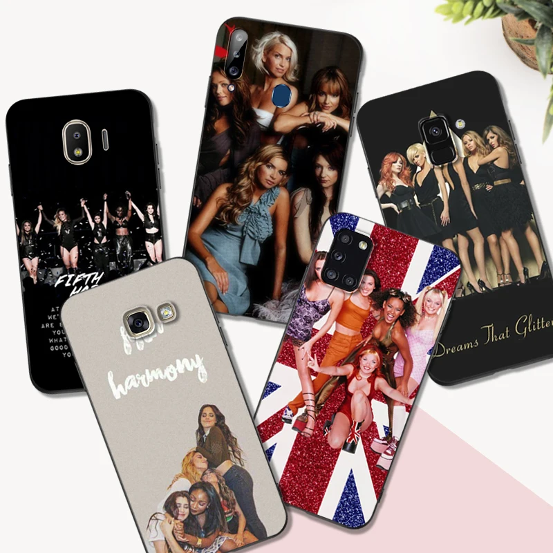 Custodia In Tpu Nero Per Samsung Galaxy A6 A8 A9 2018 Plus British Girl Spice