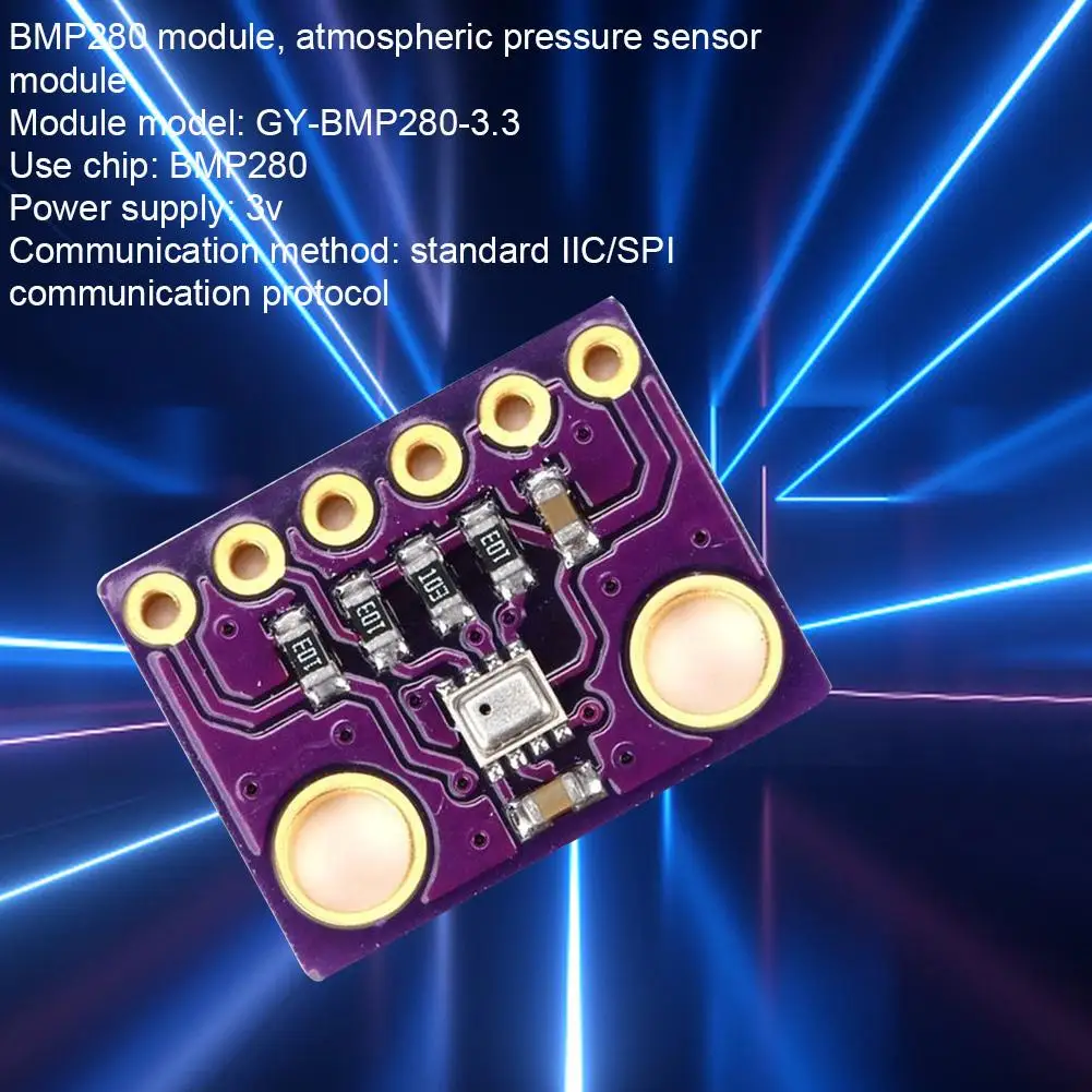 

GY-BME280-3.3V GY-BME280-5V 5V 3.3V BME280 BMP280 Digital Module Atmospheric I2C SPI Sensor IIC Temperature Pressure Humidi O0Y6