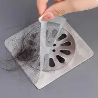 Disposable Hair Catcher Shower Floor Drain Sink Strainer Sewer Filter Mesh Stickers Multifunctional for Bathroom Kitchen 10x10cm 1