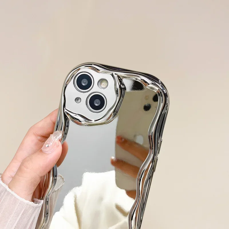 Glitter Mirror Phone Case With Camera Protector For Oppo Models_voghion.com