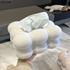 Creative Flocked Cloud Ceramic Tissue Box Desk Decoration White Cloud Shape Porcelain Tissue Box Bedside Table Paper Towel Case 4