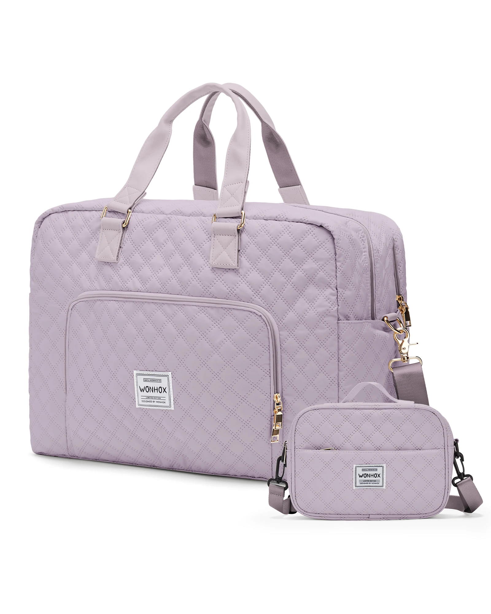 Borsone da viaggio pieghevole per donna weekender bagaglio mano_voghion.com
