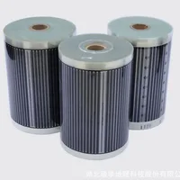 Film électrothermique en graphène, chauffage électrique, feuille chauffante PTC 12/24/36/220V 140/240/640w/m2, largeur 12/20/33/43/50CM, toutes tailles 4