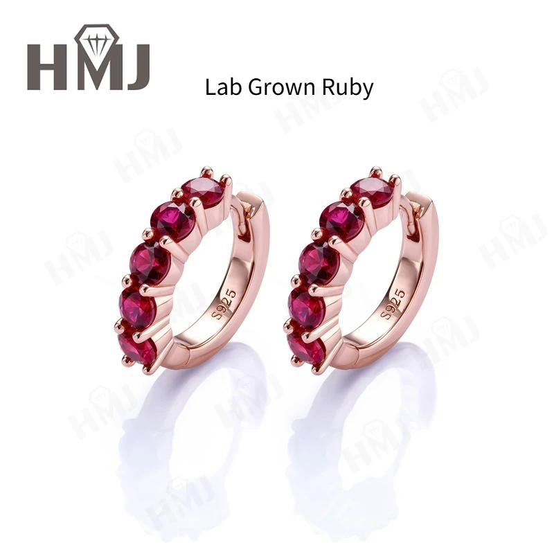 925 Sterling Silber Ohrringe Moissanit & Laborgezüchteter Edelstein VVS1 Runder Brillantschliff Feiner Schmuck Geschenk für Frauen Jubiläum – Detail 11