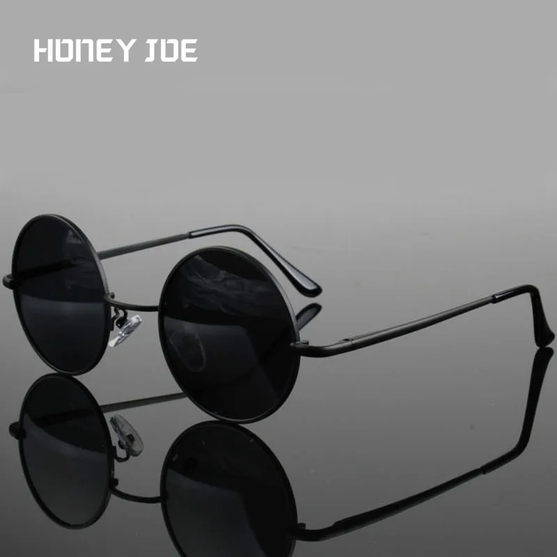 BoohooMAN Retro Round Sunglasses in Black for Men Mens Accessories Sunglasses 