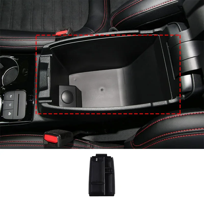 

For Ford Escape 2020-2024 ABS Black Car Armrest Storage Box Phone Tray Stowing Tidying Box Interior Car Accessories