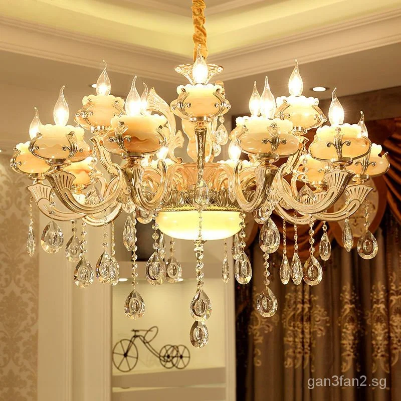 

European-style living room chandelier bedroom dining room atmospheric high-grade main lamp 2023 New Internet celebrity lighting