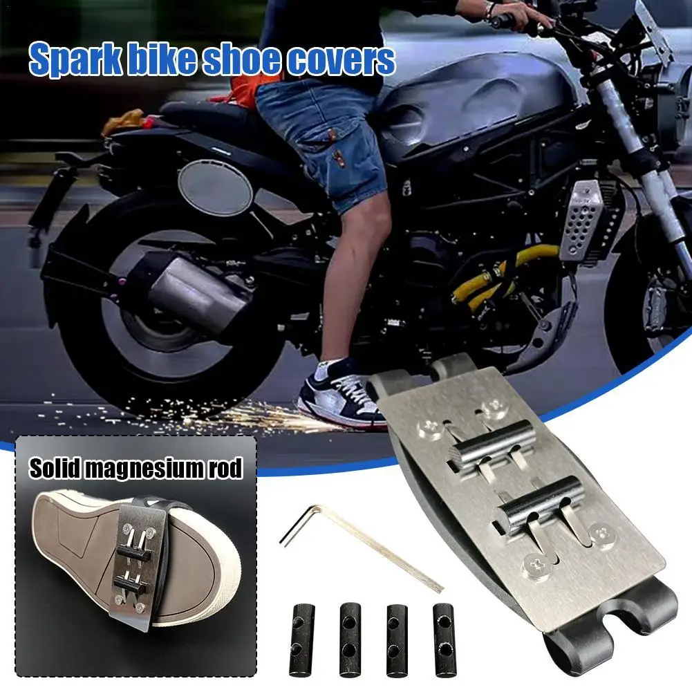 Bicycle Friction Spark Tool Pad New Upgrade Bicycle Spark Cycling Shoe Cover Cycling Skateboard Riding Tool Special Effect