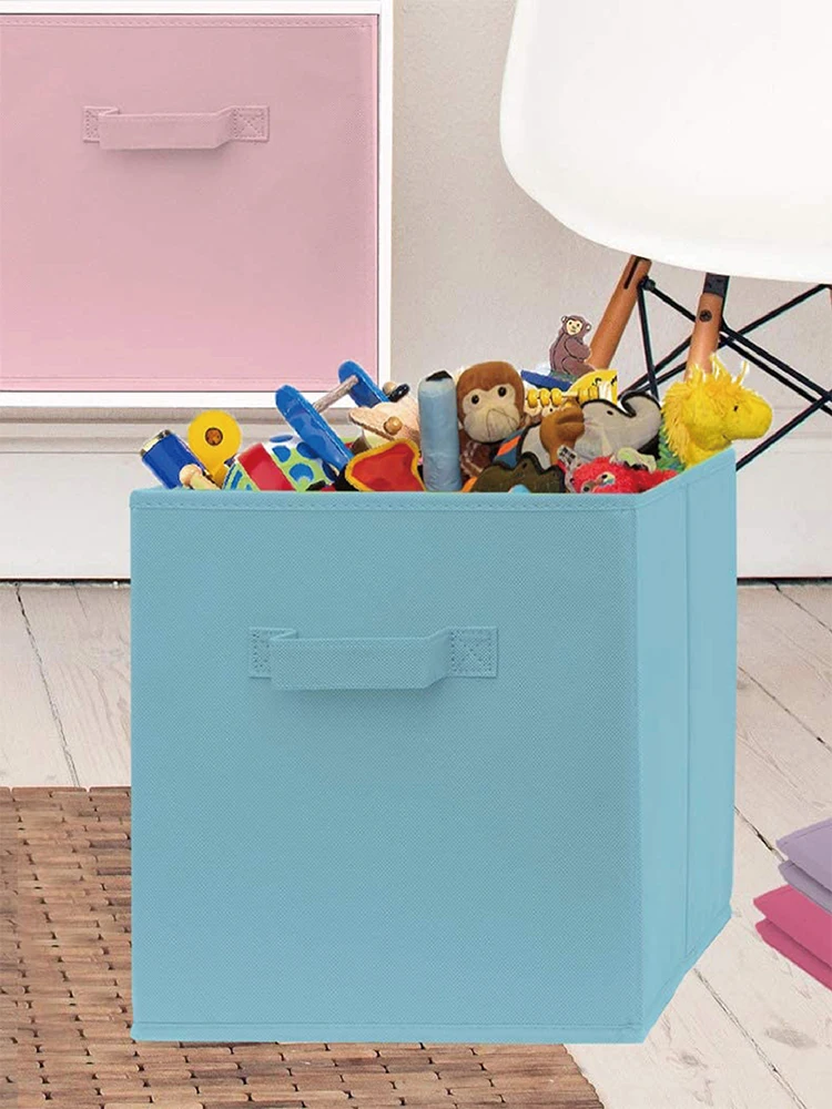 Collapsible Non-woven fabric Storage Bins Home Supplies Clothing Organizer Kid Toy Storage Organizer Cabinet drawer organization 4