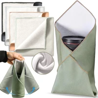 Camera Square Protective Wrap Anti-scratch Lens Wrapper Microfiber Storage Cloth Magic Self-Adhesive Cloth Camera Lens Cleaners 1