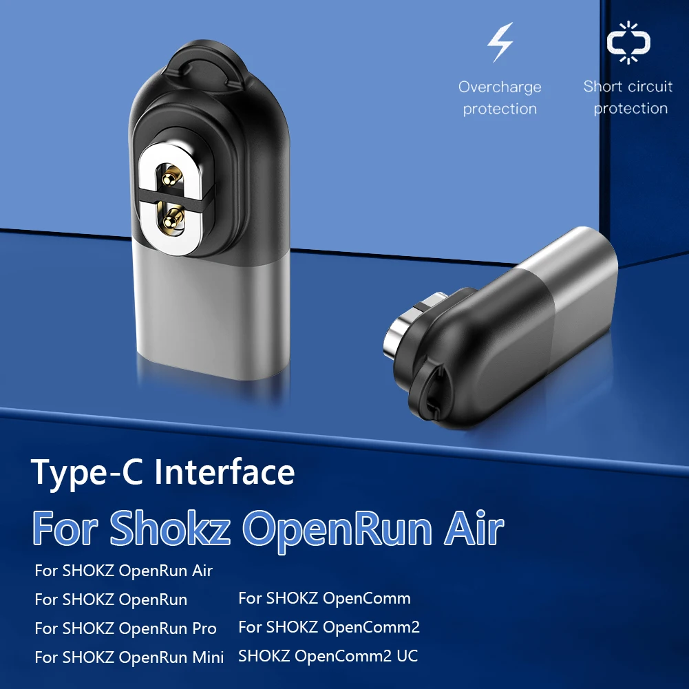 Magnetic Charger Type C Charging Adapter Type C Adapter Type C Charger Cable for Aftershokz Converter for Shokz OpenRun Air 3