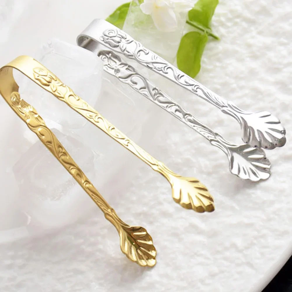Party Small Bread Dessert Coffee Tea Food Serving Clip Cube Sugar Tongs Kitchen Accessories Ice Tongs