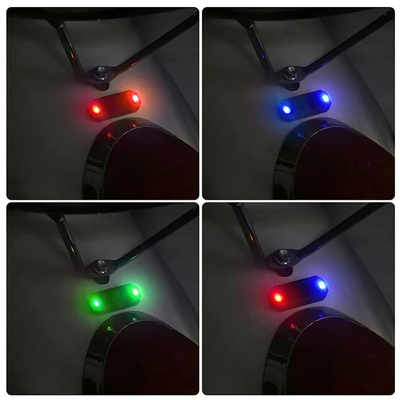 Solar Powered Car Warning Light Night Security