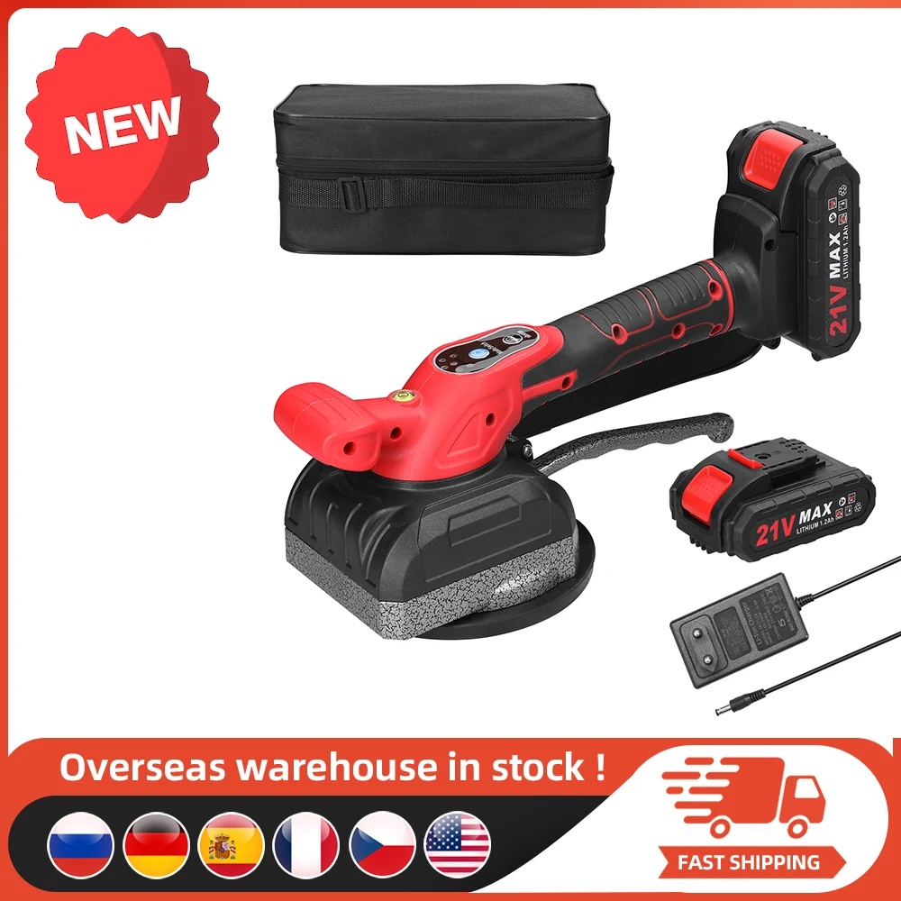 Ventouse pour carrelage Machine de nivellement automatique 2 batteries  vibrateur électrique outils du carreleur 100KG max.