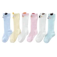 Spring and Summer Newborn Cartoon Three-dimensional Mesh Breathable Over The Knee and Leg Mosquito Proof Baby Cotton Socks 5