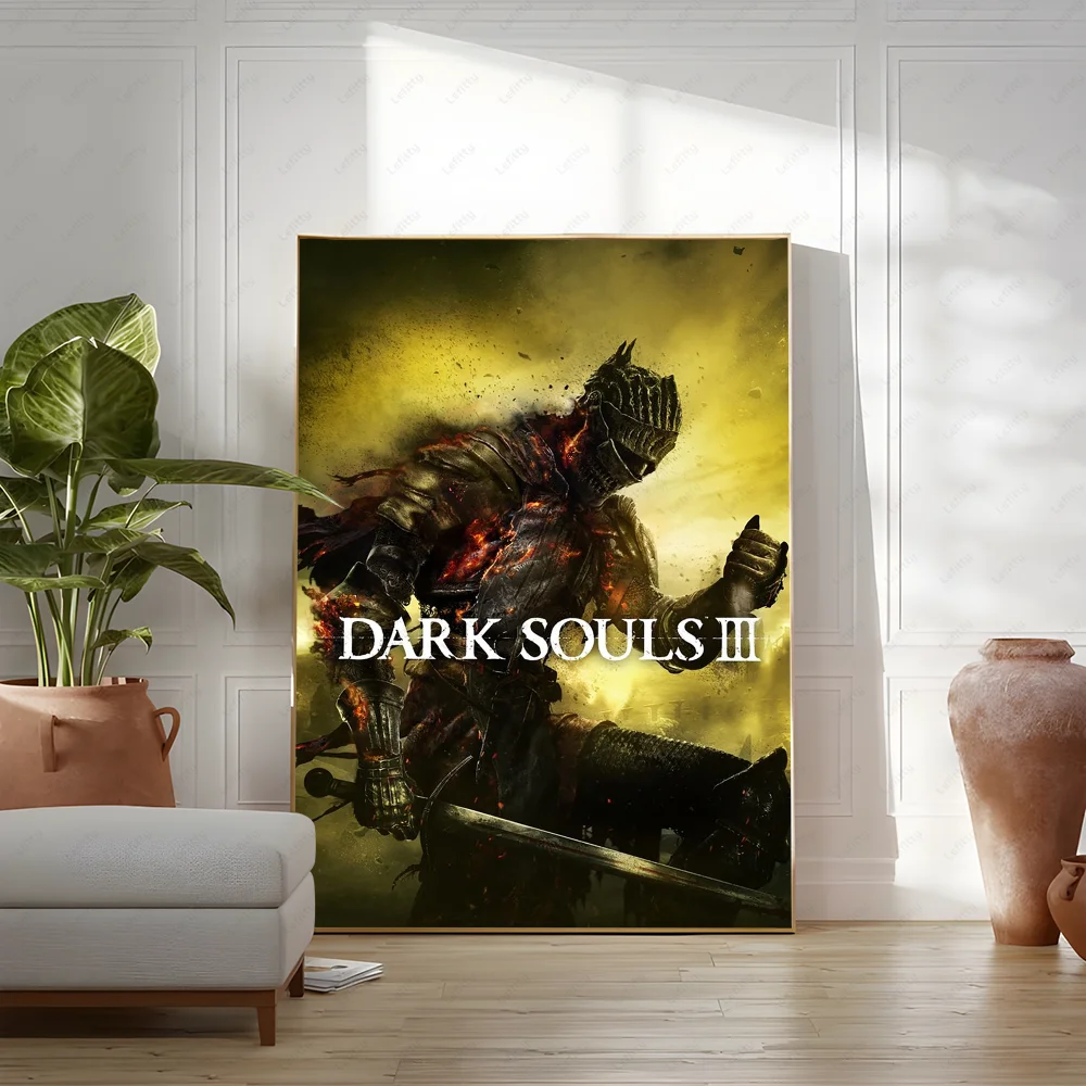 D-DARKs SOUL Hot Game Poster, klebriger Wandkunstdruck, wasserdicht, für Zuhause, Wohnzimmer, Schlafzimmer, Bar, Flur, ästhetisches Dekor – Detail 15
