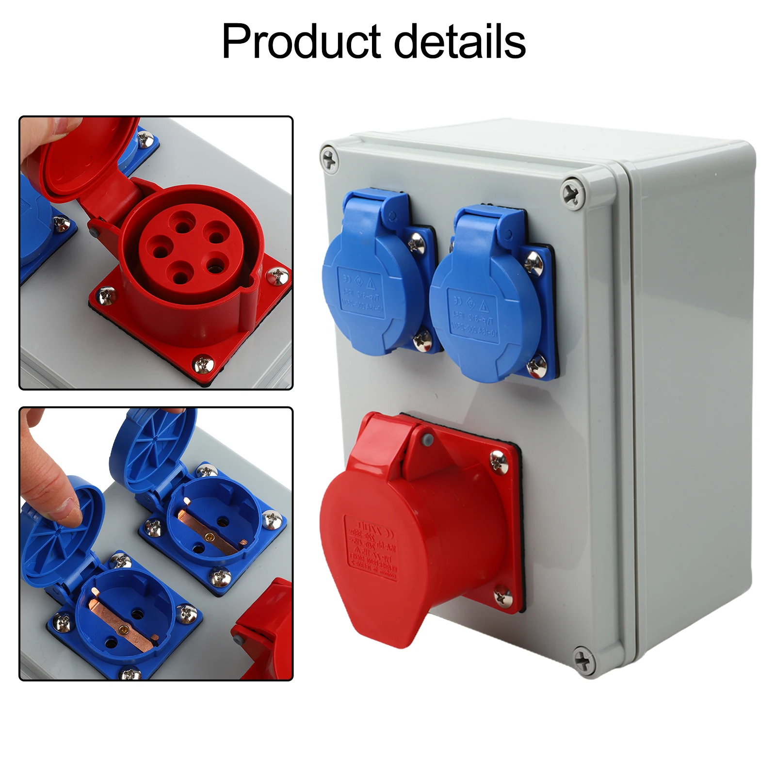 Innovative Design Wall Distributor Socket Featuring Heavy Duty CEE Input Along With Dual Secondary Outlets For Usability