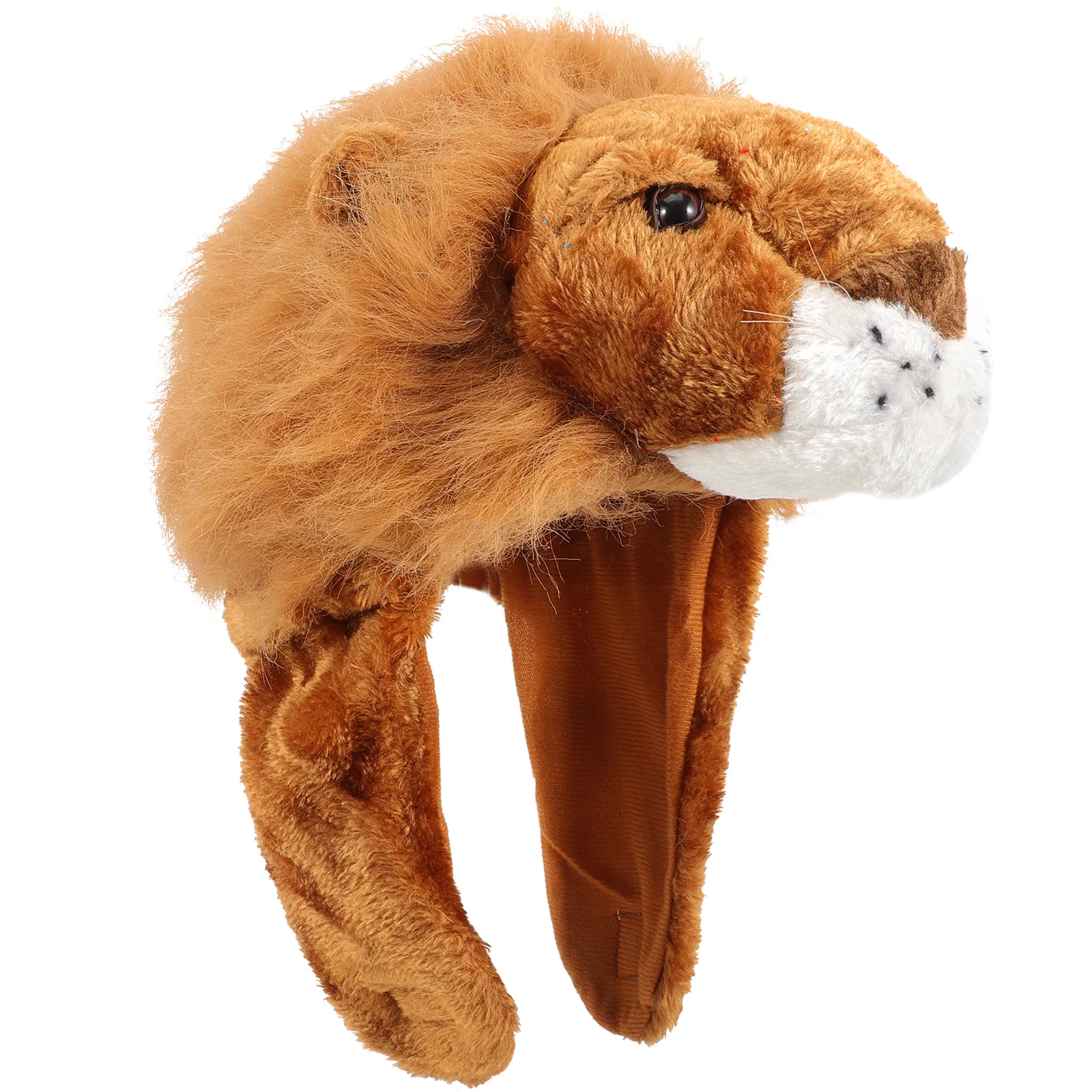 Party Hat Plush Lion Shape Hat Party Selfie Hat Festival Headgear Photo Prop Party Supply